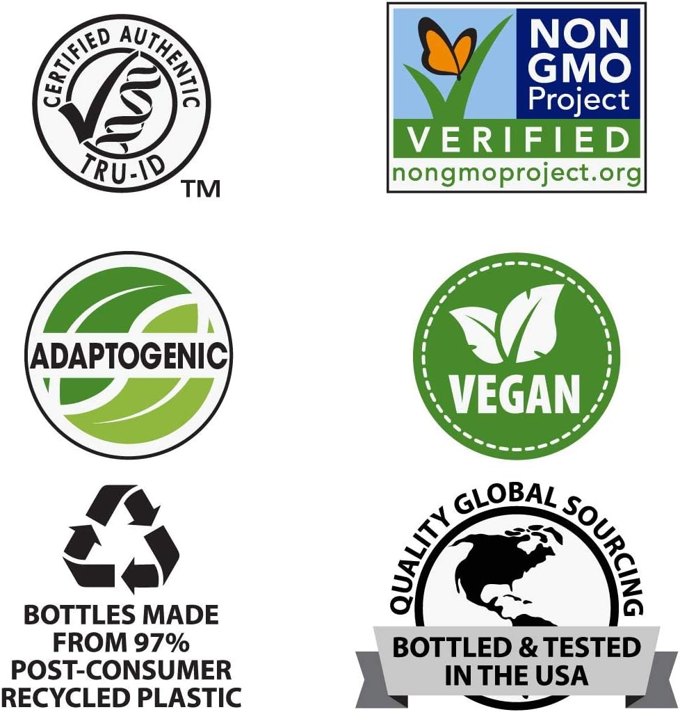 Premium Herbal Siberian Eleuthero Root Supplement for Endurance & Vitality*, Adaptogen*, 1,275mg, Non-GMO, 100 Capsules