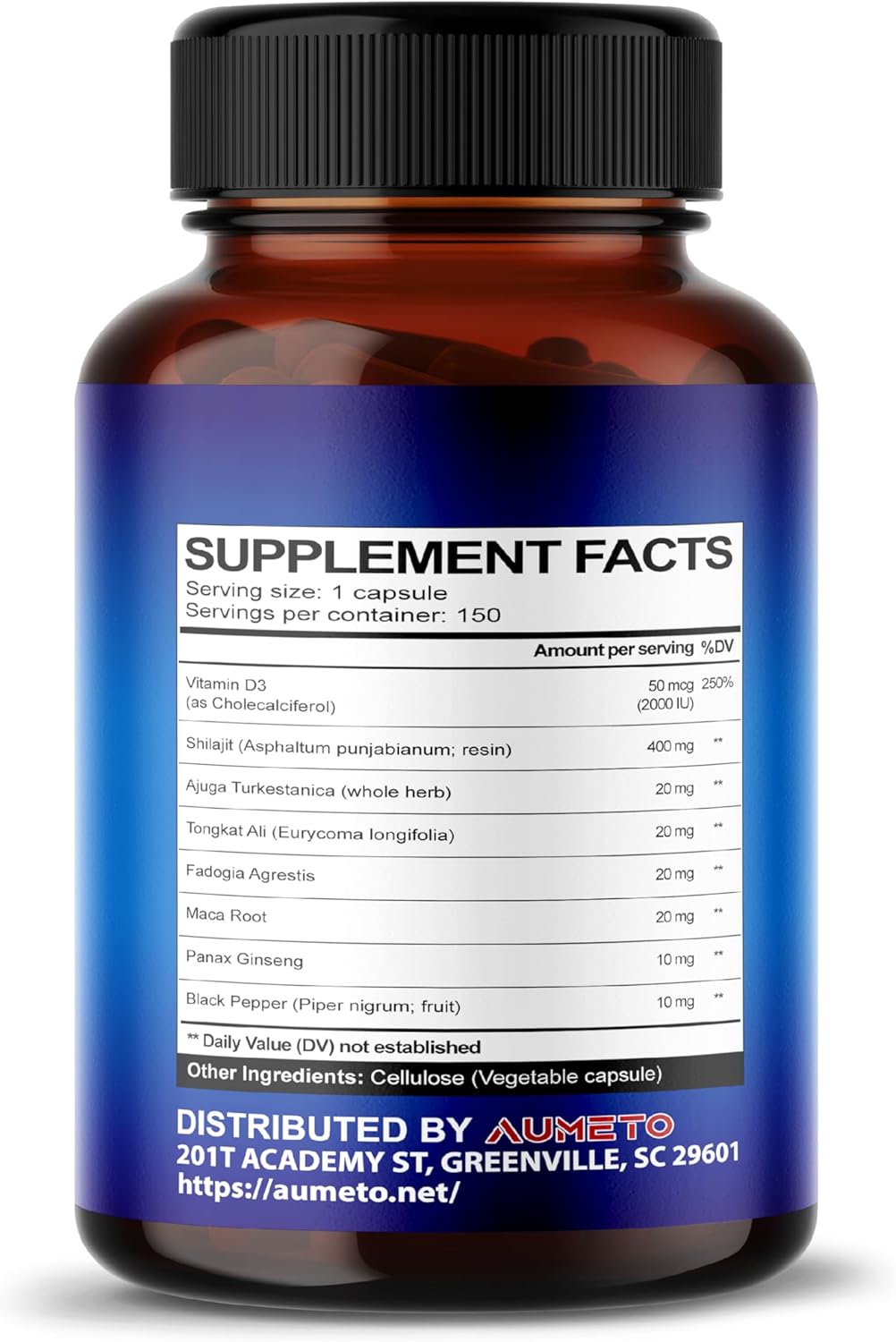 Premium Himalayan Shilajit Supplement with Turkesterone, Maca Root, Tongkat Ali, Fadogia - Enriched with Trace Minerals & Fulvic Acid for Men's Health