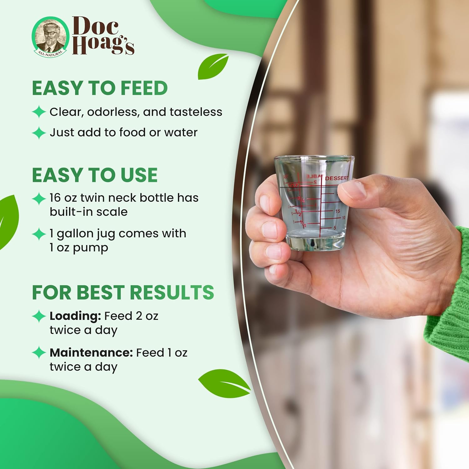 Premium Horse Supplement for Gut Health with Aloe Vera and Agave for Natural Equine Gastric Support and Stress Relief, Support Ulcer Improvement for Horses and Large Animals - Udder Balm Doc Hoag's