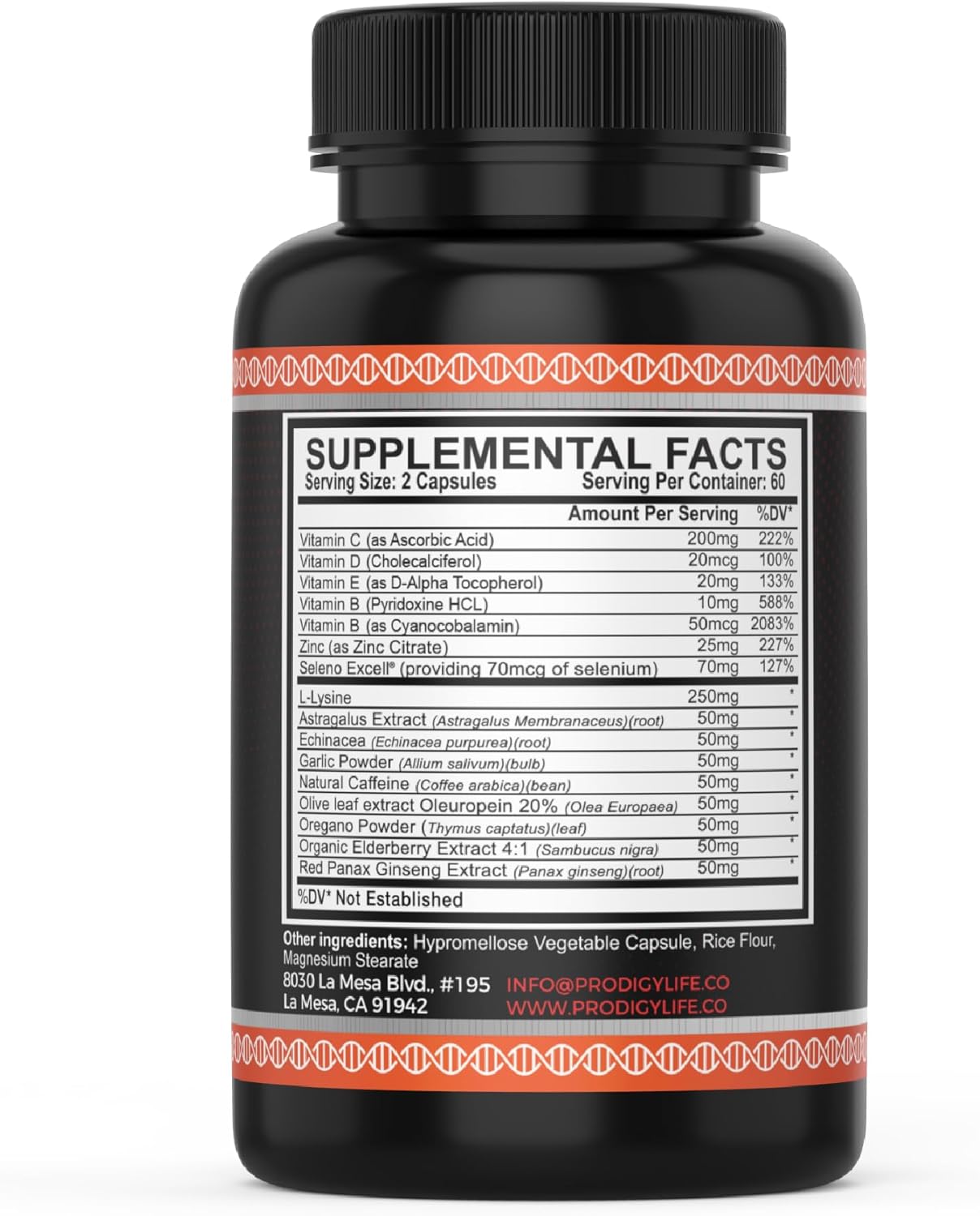 Premium Immune Support Cold Sore Medicine - Lysine Complex with Vitamin C and Zinc - All Natural Formula - 120ct
