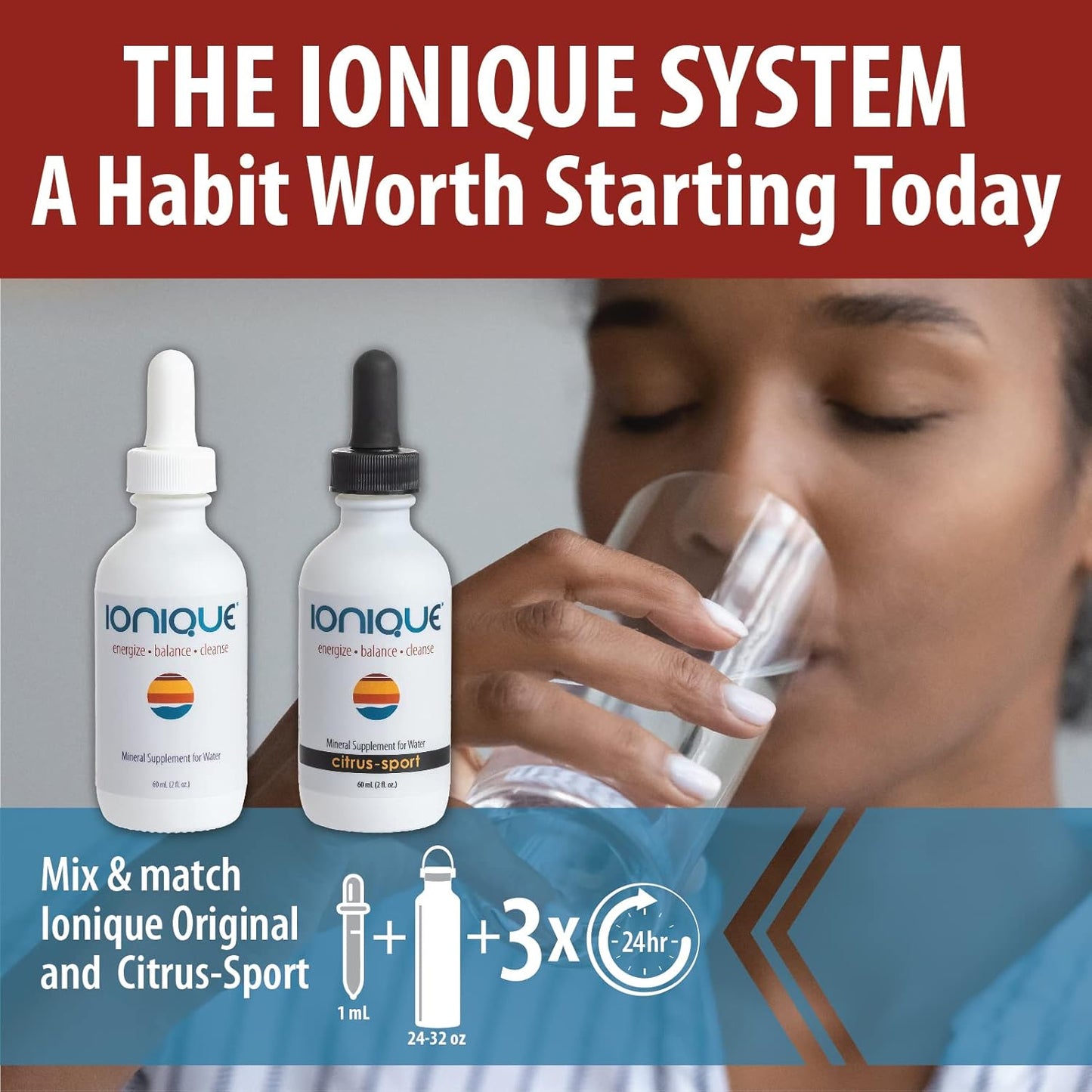 Premium Ionic Mineral Supplement for Enhanced Water - Magnesium, Trace Minerals & Electrolytes - Liquid Drops for Mineralizing Filtered and RO Water - Two 2 oz Bottles