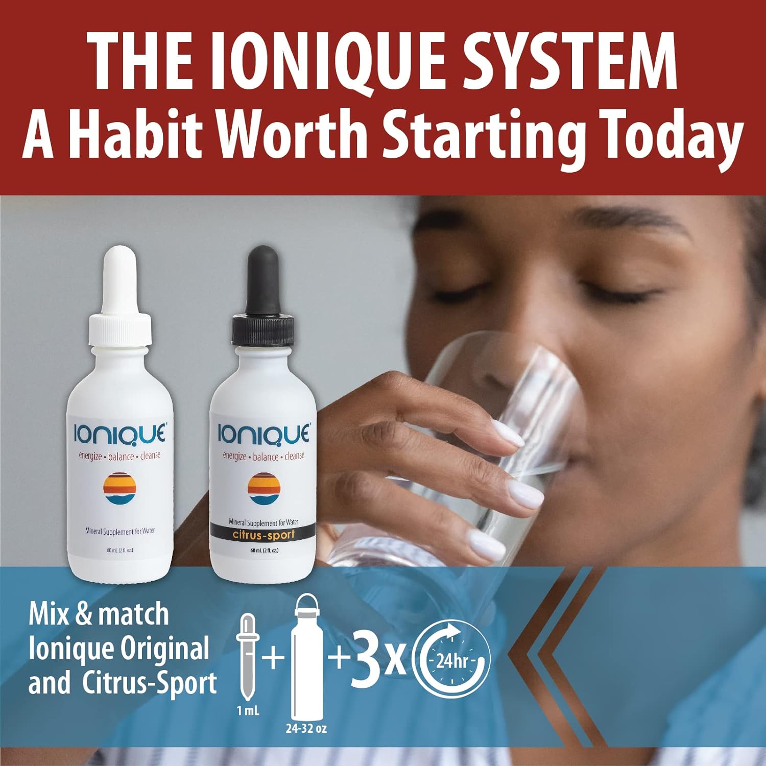 Premium Ionic Mineral Supplement for Enhanced Water - Magnesium, Trace Minerals & Electrolytes - Liquid Drops for Mineralizing Filtered and RO Water - Two 2 oz Bottles