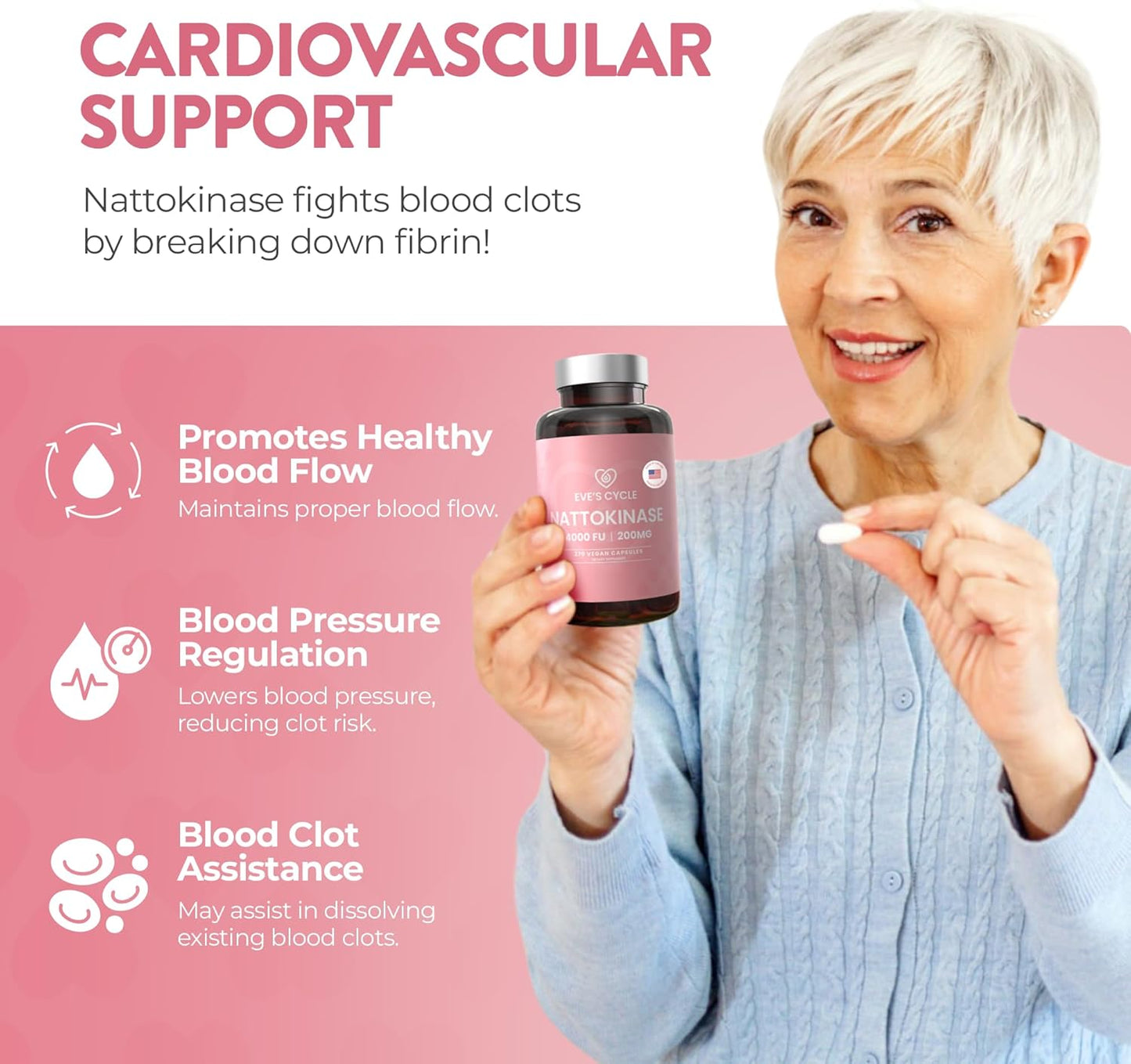 Premium Japanese Nattokinase Enzyme Supplement - 270 Vegan Capsules, 4000 FU, Organic, Non-GMO - Made in USA, No Stearates - High-Potency Alternative