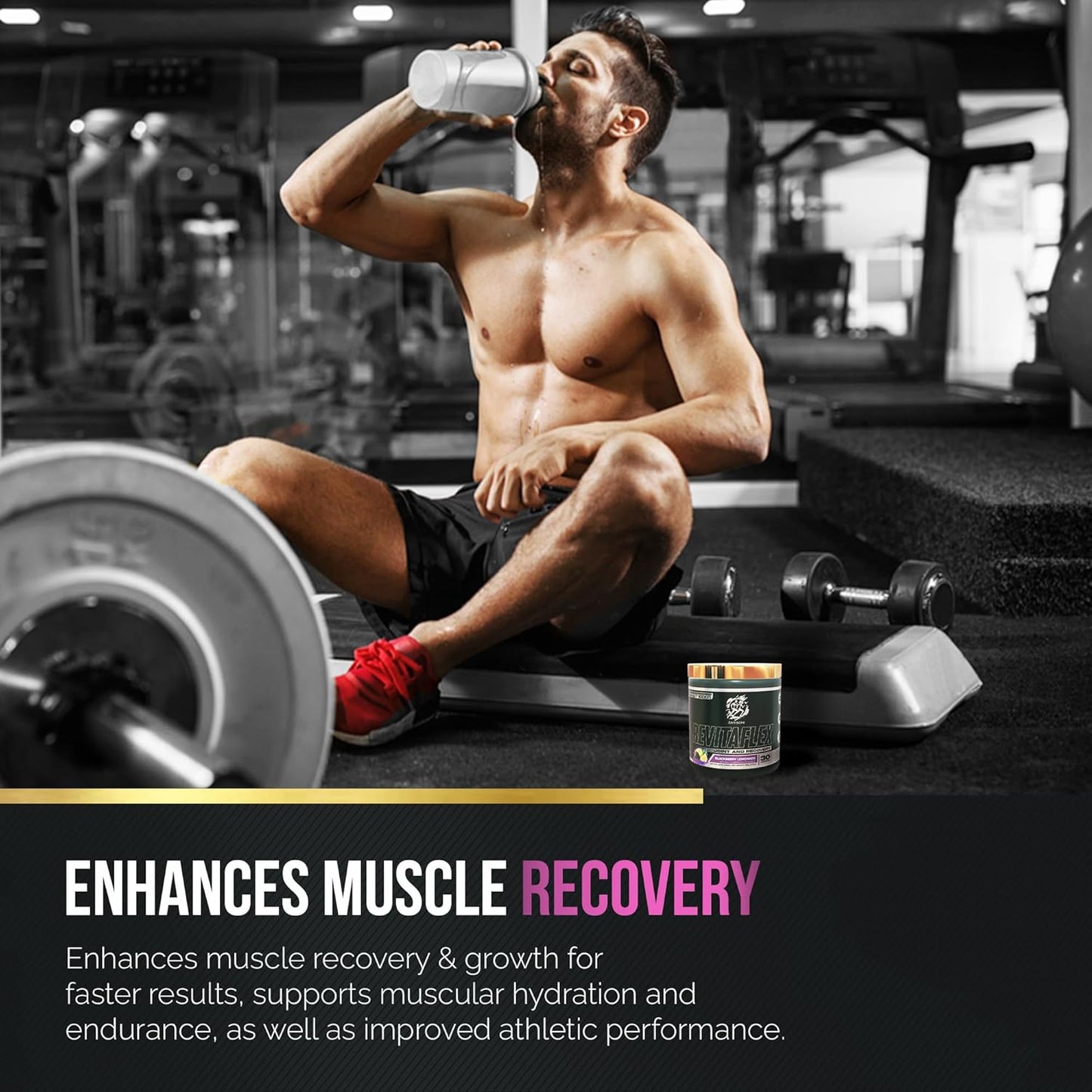 Premium Joint & Muscle Recovery Supplement - Fast-Acting Formula with Natural Ingredients - BlackBerry Lemonade Flavor - Made in USA - 30 Servings