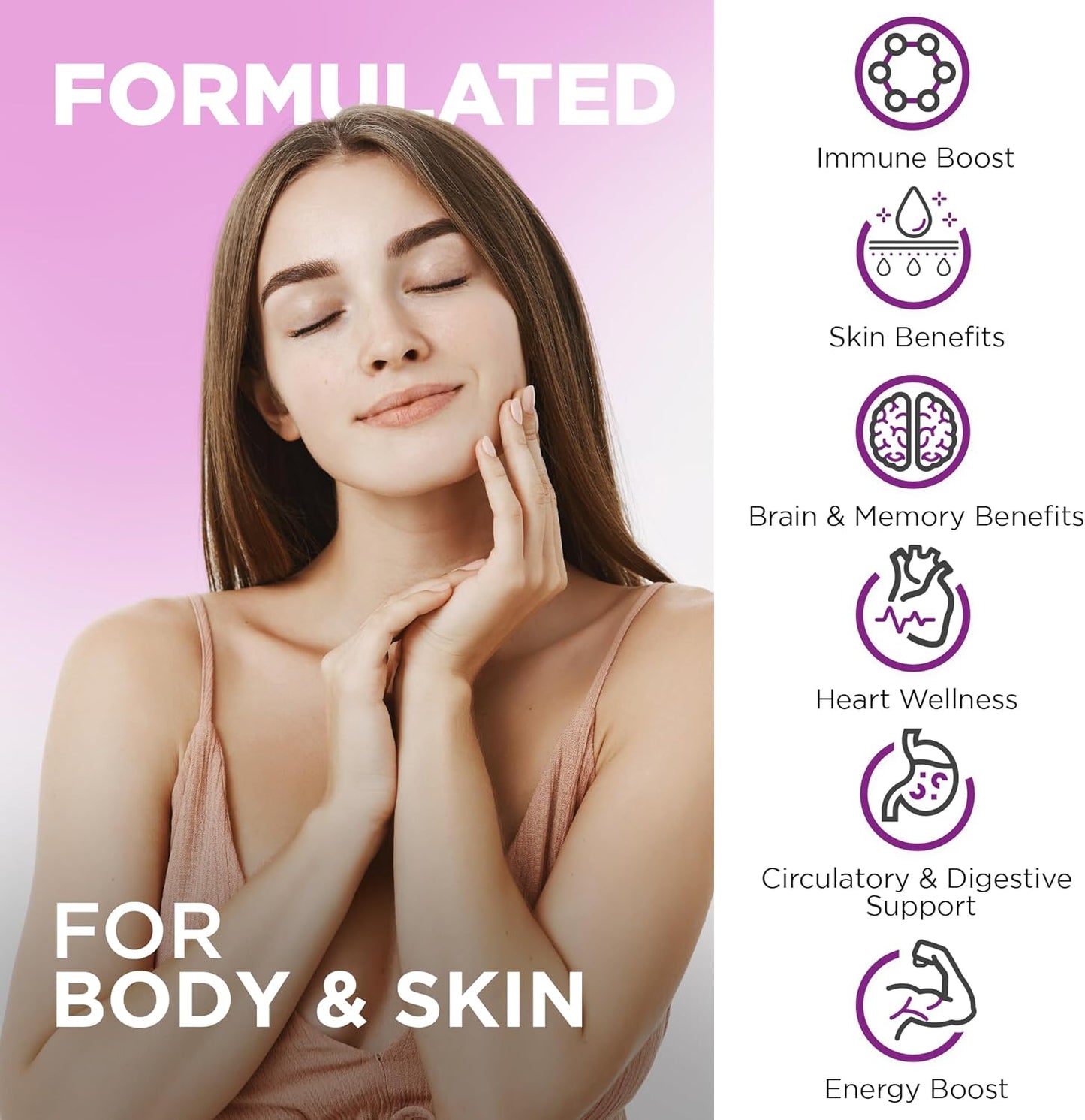 Premium Korean Panax Ginseng & Resveratrol Supplement Bundle for Brain, Defenses, Repair, & Vitality - High Absorption Capsules by Nutrivein