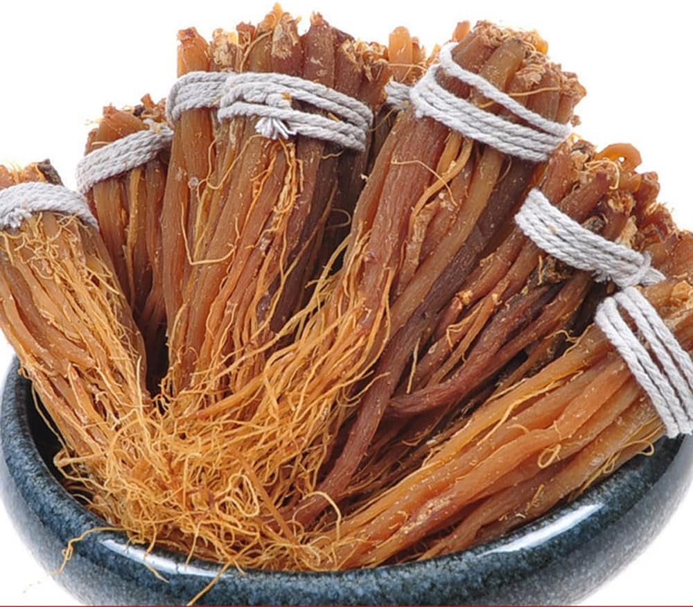 Premium Korean Red Ginseng Roots Supplement Tea Energy Chews - 100 Grams / 0.22 lbs - 1 Count