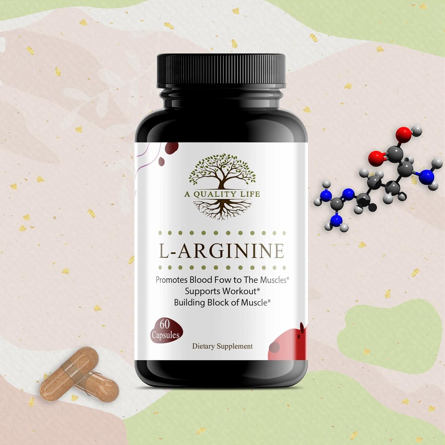 Premium L Arginine Supplements for Enhanced Stamina, Muscle Growth, Vascularity, and Energy Boost