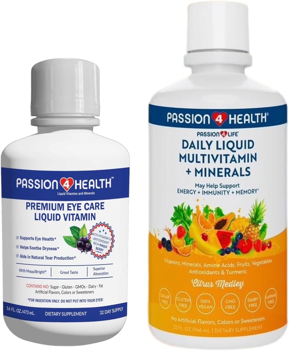 Premium Liquid Eye Care Vitamins Bundle by Passion 4 Life
