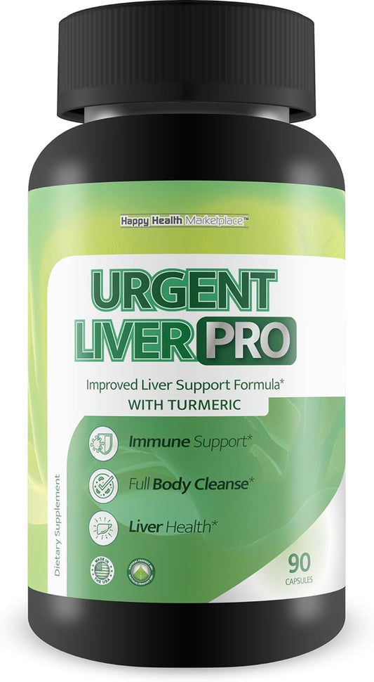 Premium Liver Support Supplement for Men and Women - Herbal Formula for Optimal Liver Health - Happy Health Marketplace Liver Pro