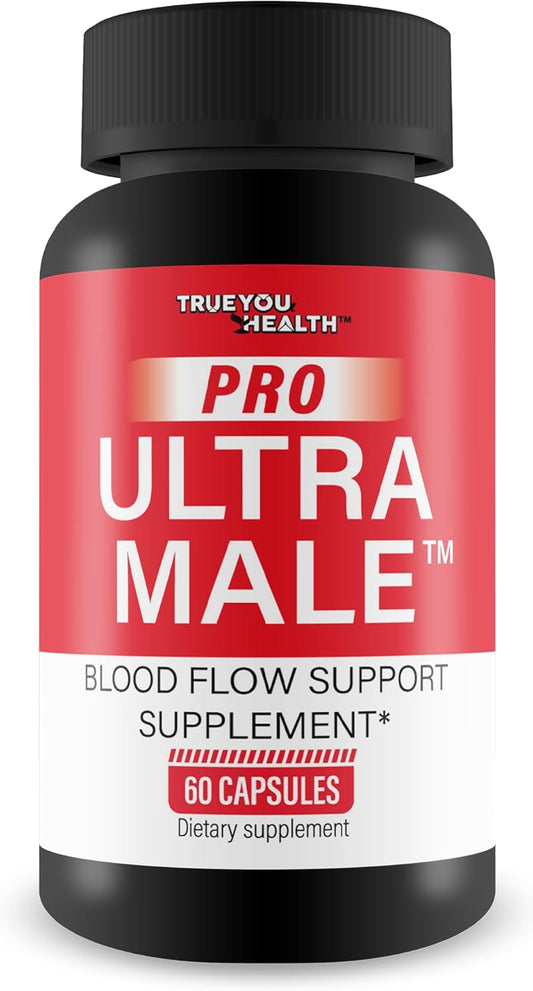 Premium Male Blood Flow Support Supplement for Enhanced Circulation - Advanced Formula for Men's Cardiovascular Health - Boost Blood Flow Naturally with Our Top-rated Capsules