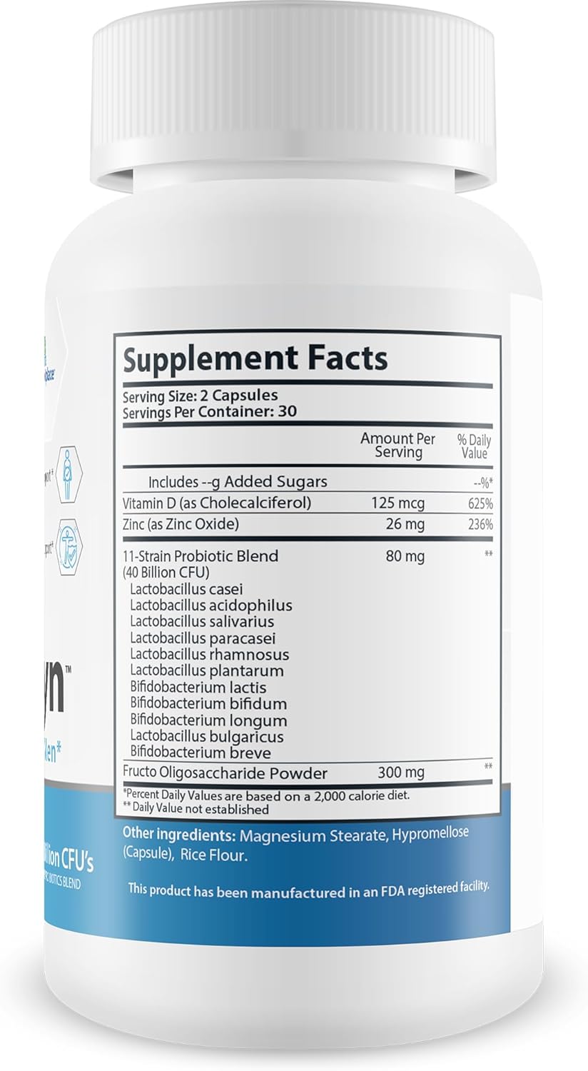 Premium Male Probiotic Formula for Gut, Mood, and Immune Health - Vardaxyn Male Probiotics with Prebiotics for Men