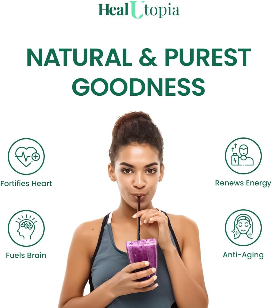 Premium MegaPlus Super Antioxidant Supplement with Mulberry, Cistanche, Green Tea, Rosehip, and Blueberry Extracts - Immune, Heart, and Joint Support - Non-GMO - Made in USA - 30 Servings