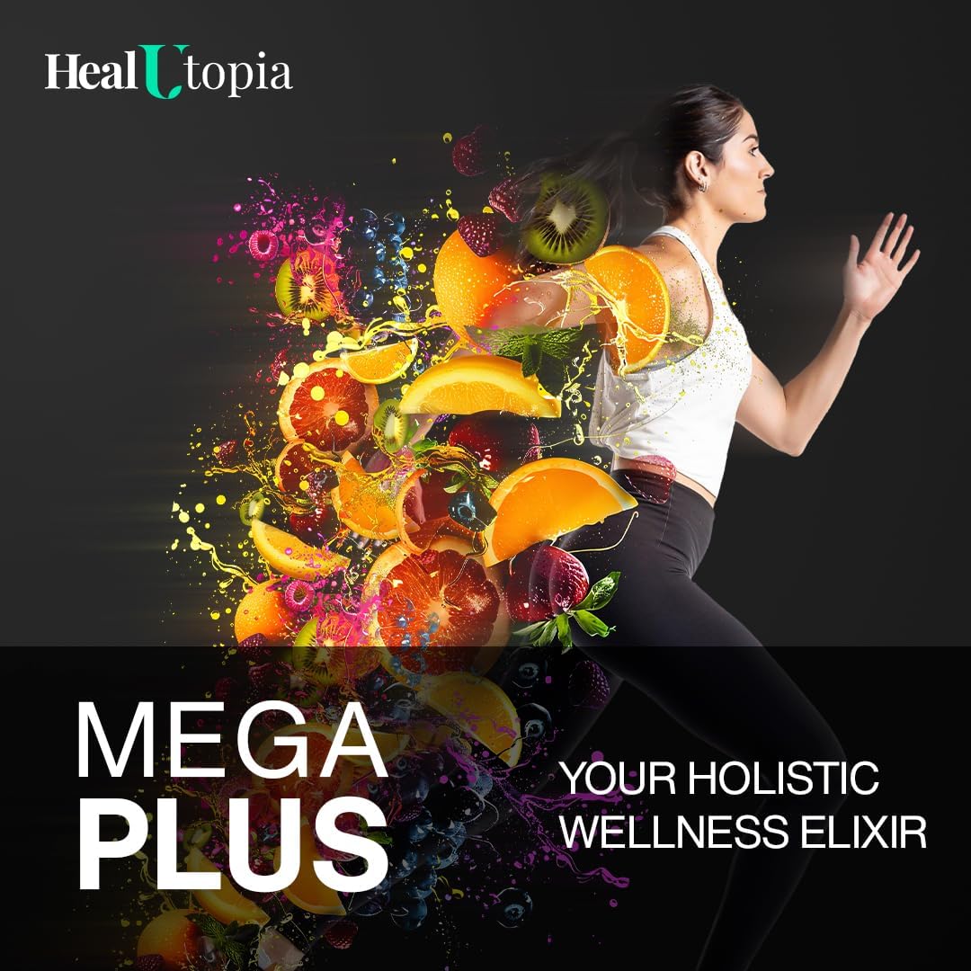 Premium MegaPlus Super Antioxidant Supplement with Mulberry, Cistanche, Green Tea, Rosehip, and Blueberry Extracts - Immune, Heart, and Joint Support - Non-GMO - Made in USA - 30 Servings