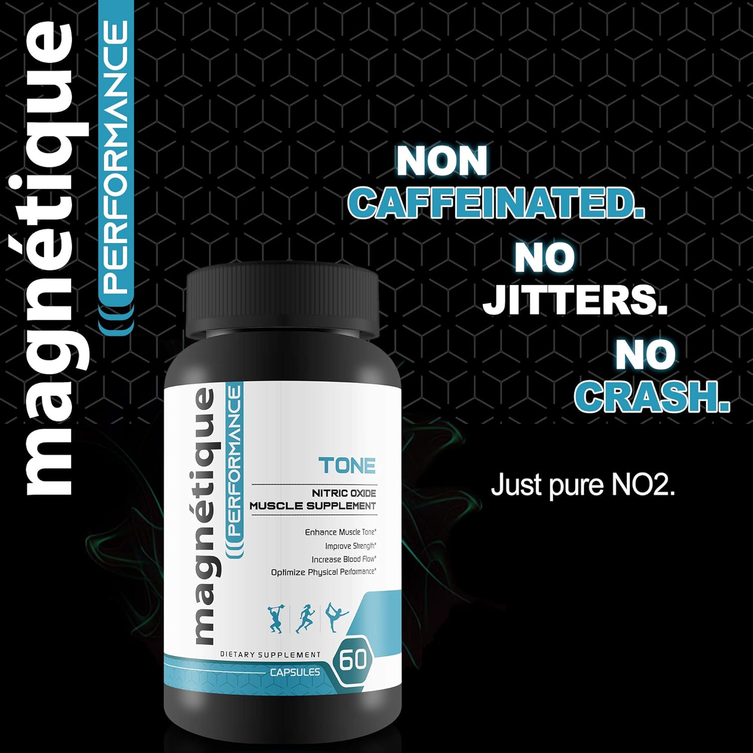 Premium Muscle Building Nitric Oxide Booster - Enhance Strength and Performance with Magnetique Tone