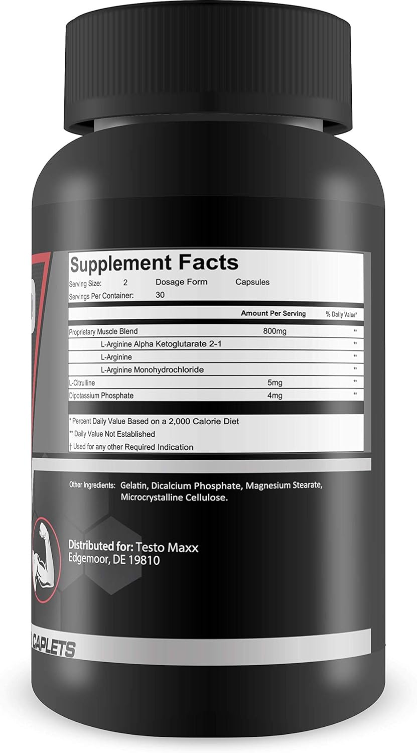 Premium Muscle Building Nitric Oxide Booster - Prime X Nitro Max Supplement