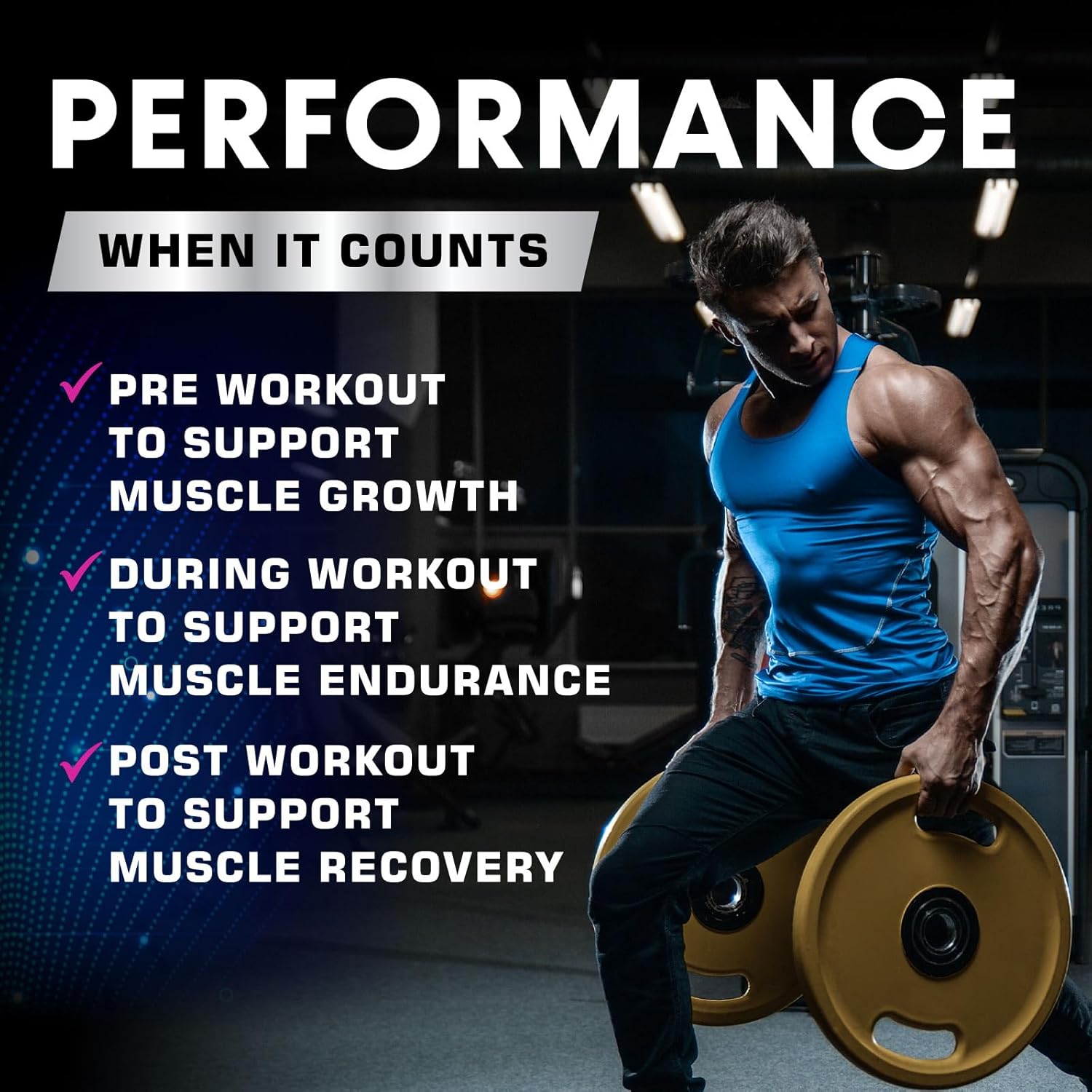 Premium Muscle Support Nitric Oxide Supplement - Extra Strength L-Arginine Blend with Citrulline Malate, AAKG, and Beta Alanine - Boost Energy & Strength for Intense Workouts - 240 Capsules