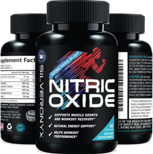 Premium Muscle Supporting Nitric Oxide Supplement - Enhanced Strength & Energy - 60 Capsules