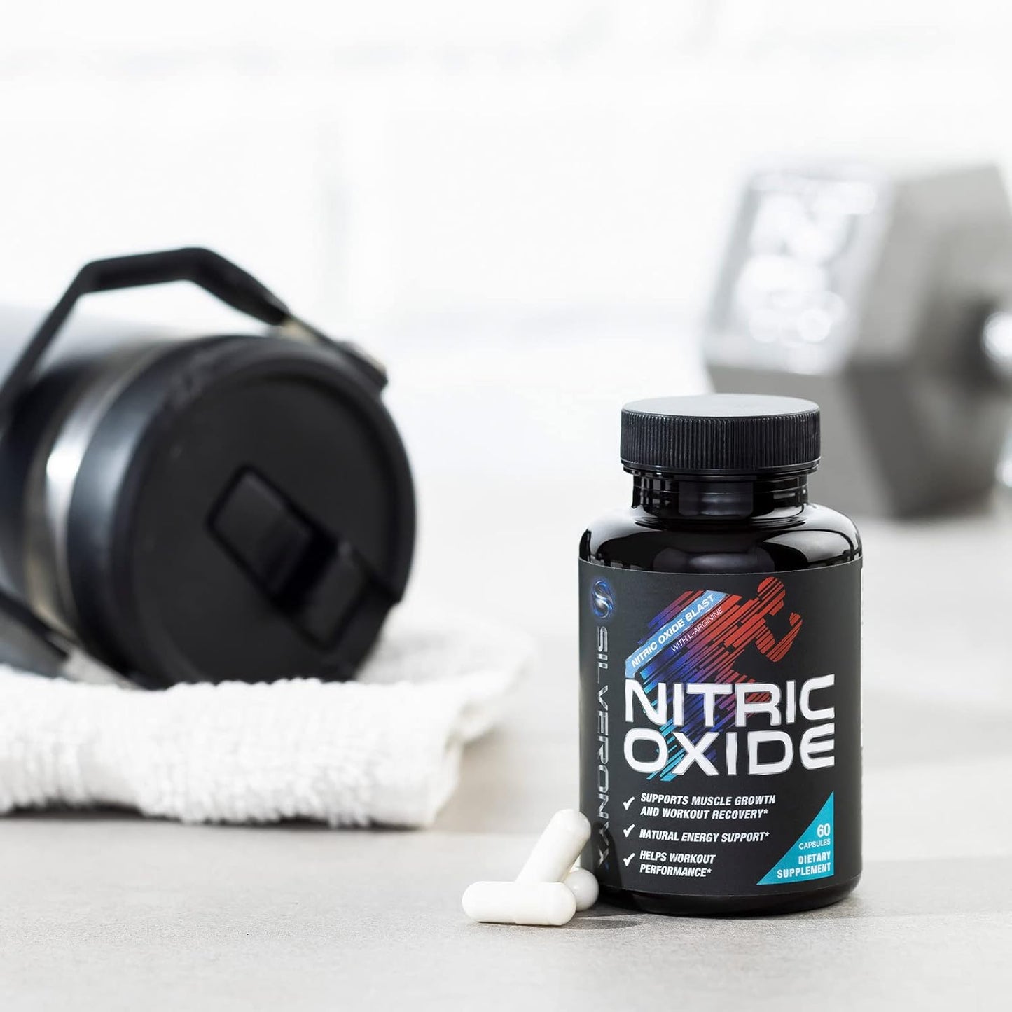 Premium Muscle Supporting Nitric Oxide Supplement - Enhanced Strength & Energy - 60 Capsules