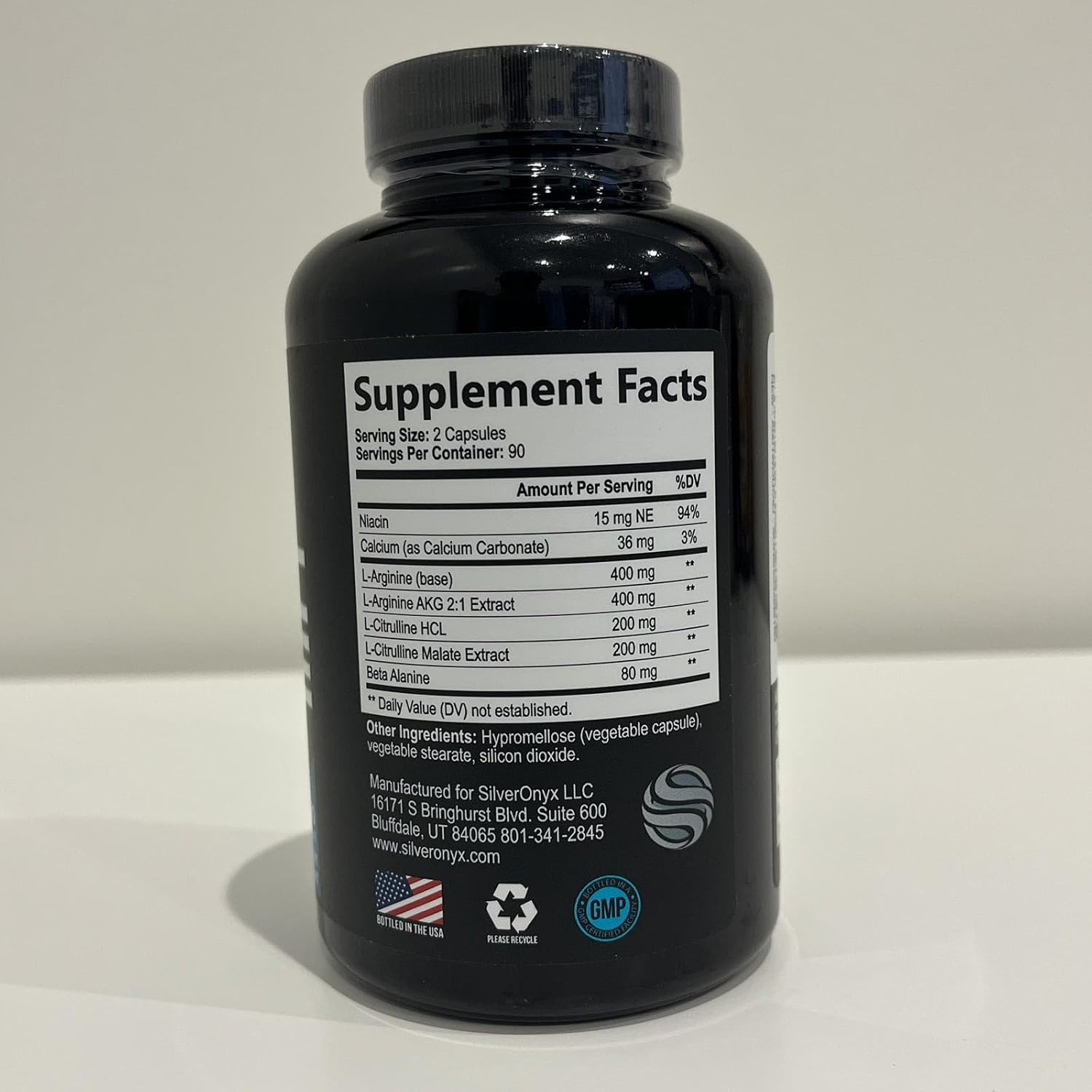 Premium Muscle Supporting Nitric Oxide Supplement - Enhanced Strength & Energy Formula - 180 Capsules