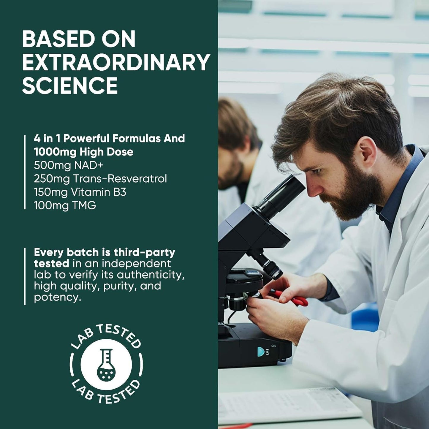 Premium NAD+ & Resveratrol Supplement for Enhanced Cellular Energy and Anti-Aging Support - 120 Softgels