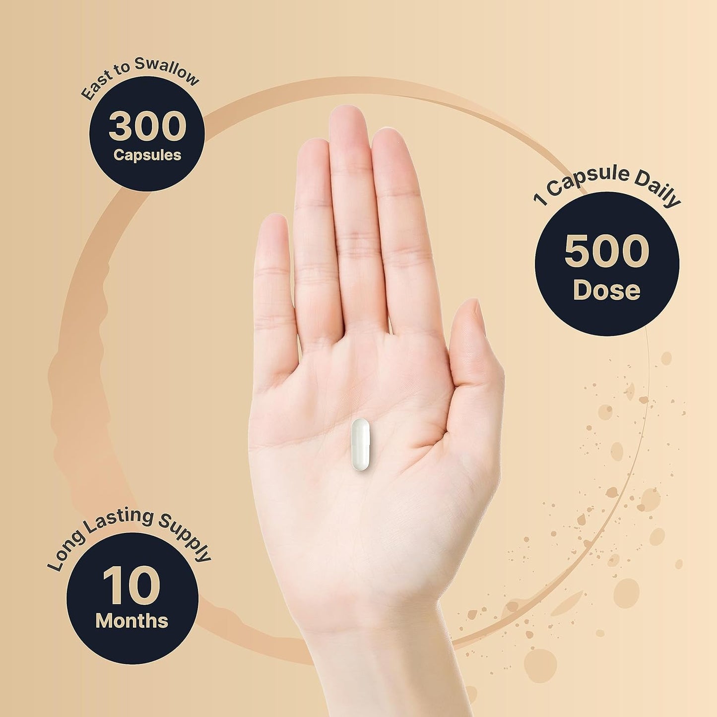 Premium NatureBell Magnesium Complex 500mg Supplement, 300 Capsules - 10 Active Forms for Bone, Heart, & Muscle Support - Non-GMO & Chelated