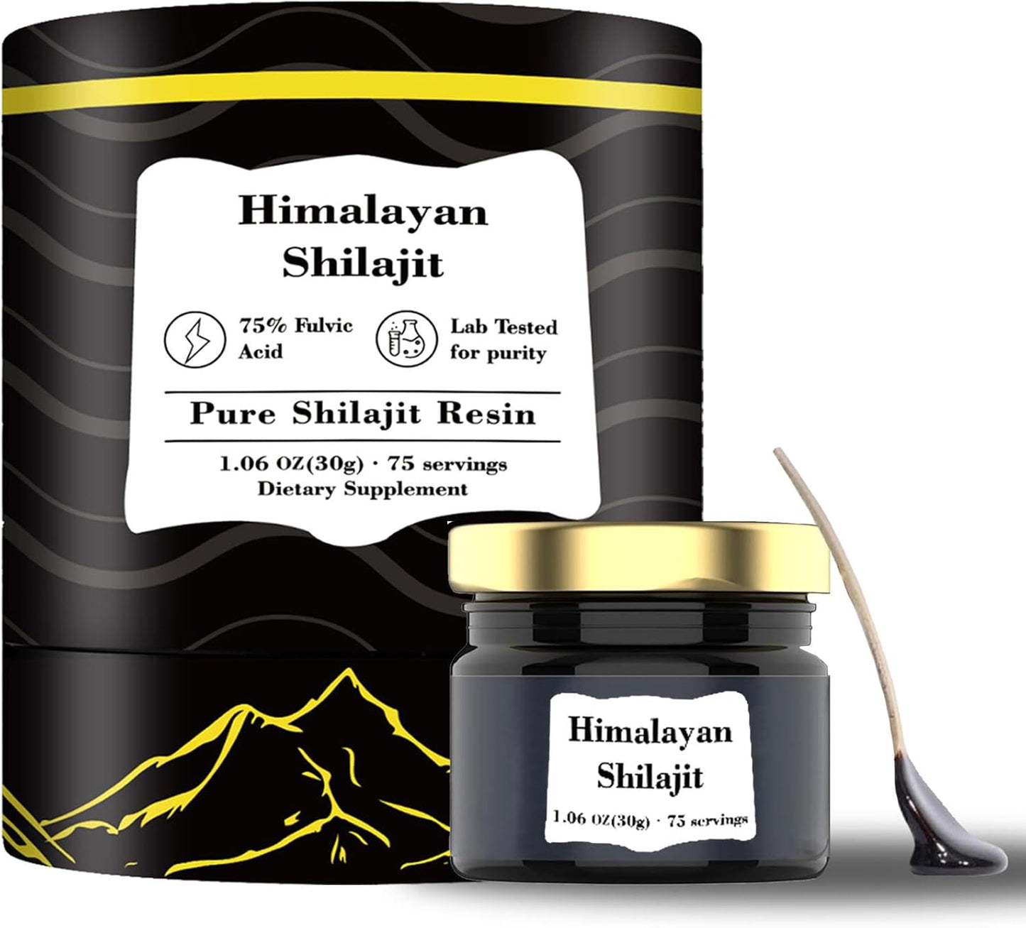 Premium Neonomicon Himalayan Shilajit Resin | Energy Boost & Immune Support | 85+ Trace Minerals | 75%+ Fulvic Acid | Clean Formula | 75 Servings