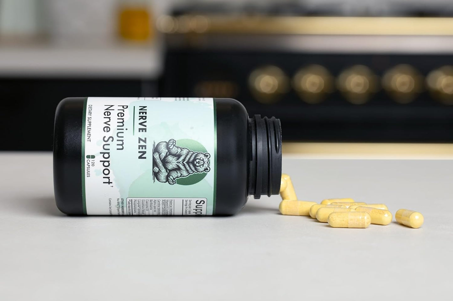 Premium Nerve Support Supplement with Coenzyme Q10, Vitamin B Complex, Alpha Lipoic Acid - 120 Capsules