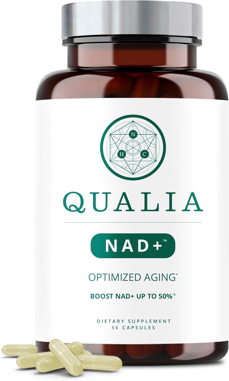 Premium Neurohacker Collective Bundle: Qualia NAD+ & Qualia Senolytic Supplements, Boost NAD+ Levels for Anti-Aging Support