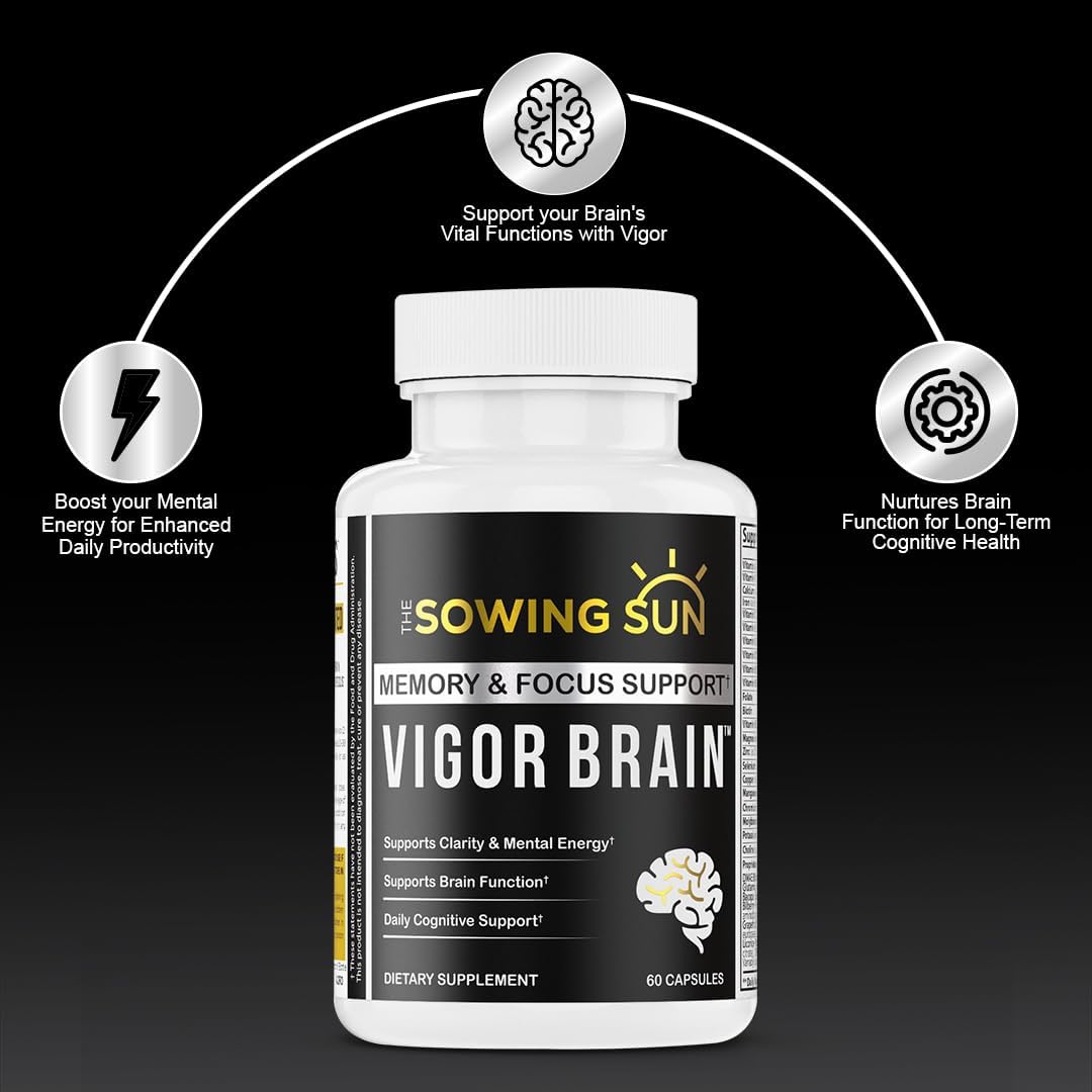 Premium Nootropic Supplement for Concentration, Brain & Memory Support - 40 Unique Ingredients including DMAE, Choline & Bacopa Monnieri