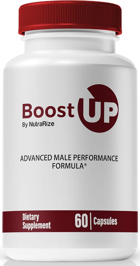 Premium NutraRize Boost Up Capsules for Men - All Natural Daily Nutrition for Male Health & Wellness - BoostUps Review (60 Pills)