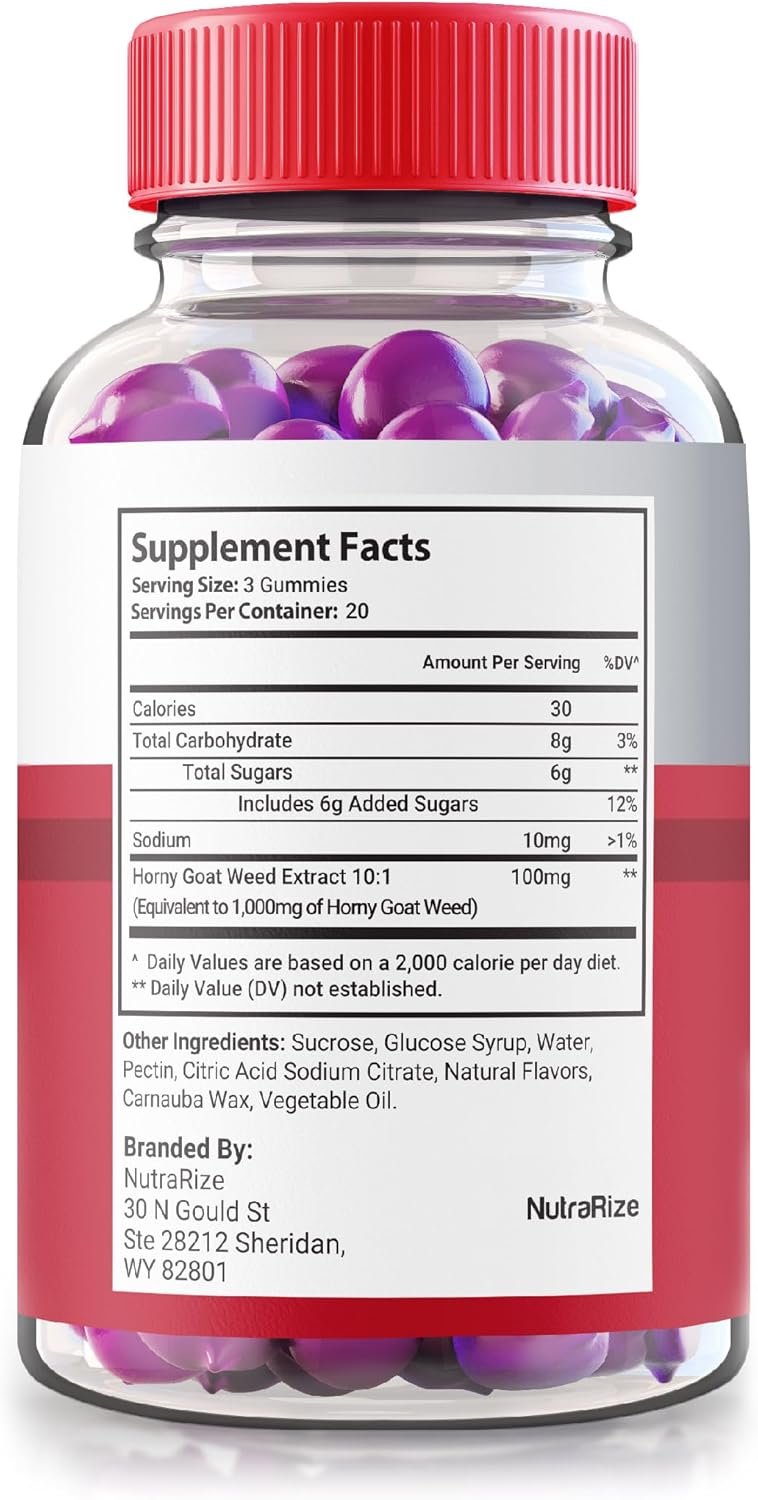 Premium NutraRize Elite Testo Rx Gummies for Men - All Natural Male Formula Supplement for Overall Health - Official Reviews (60 Gummies)