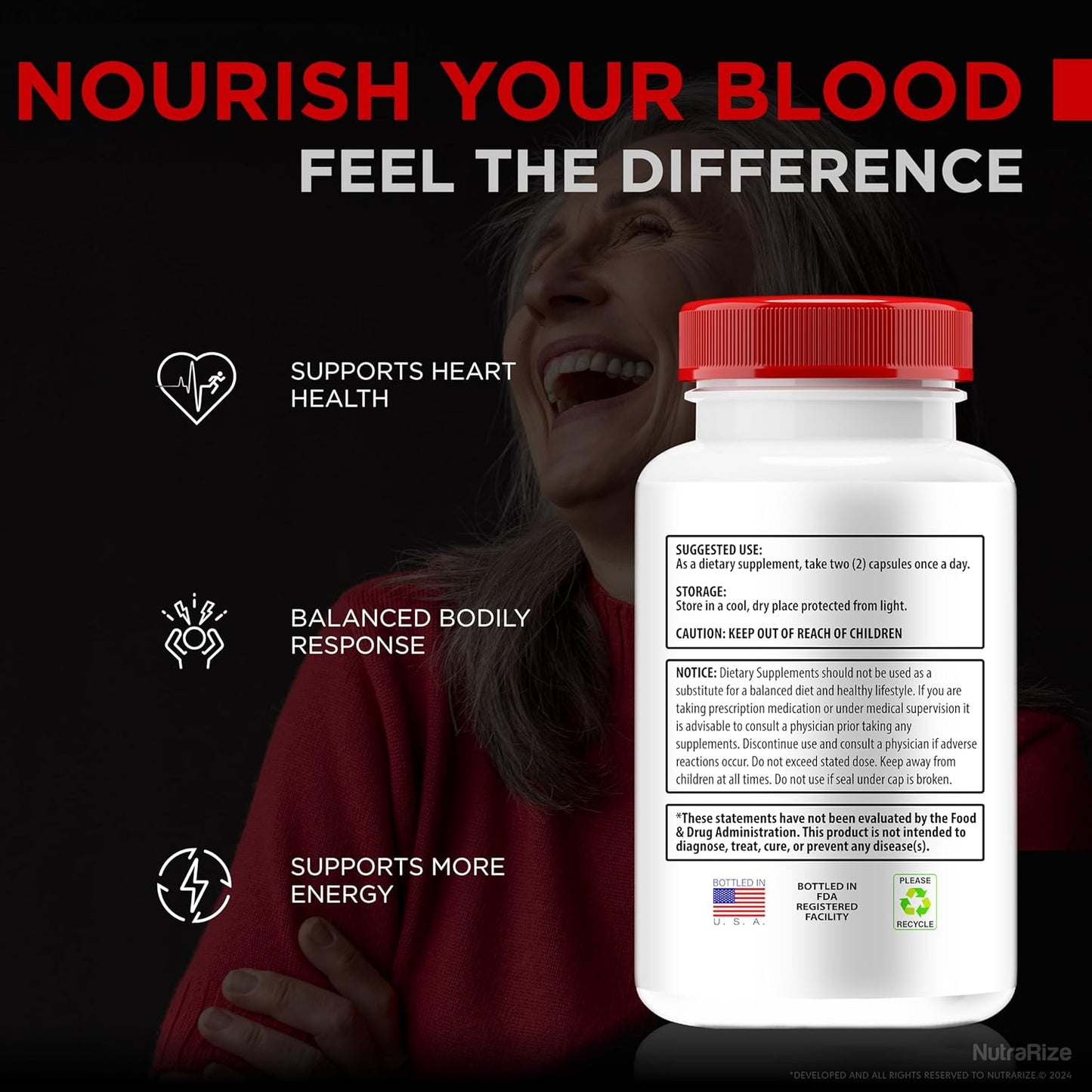 Premium NutraRize GlucoRenu Capsules - Natural Support for Healthy Blood Sugar Levels, Circulation, and Balance - Glyco Optimizer Supplement with Official GlucoRenu Pills - 60 Capsules