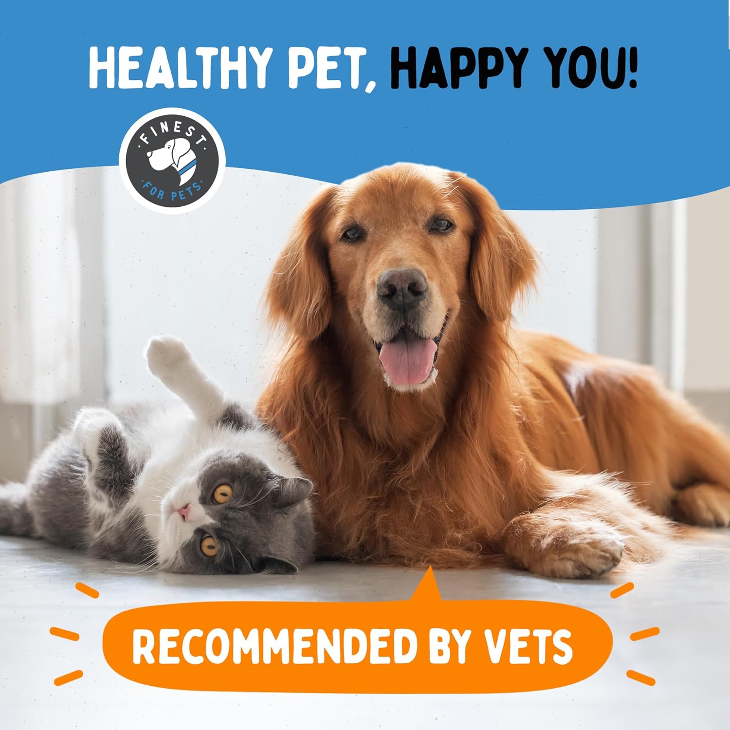 Premium Omega 3 Fish Oil for Dogs & Cats - Supports Skin, Coat, Joints & Immune Health - 16 oz