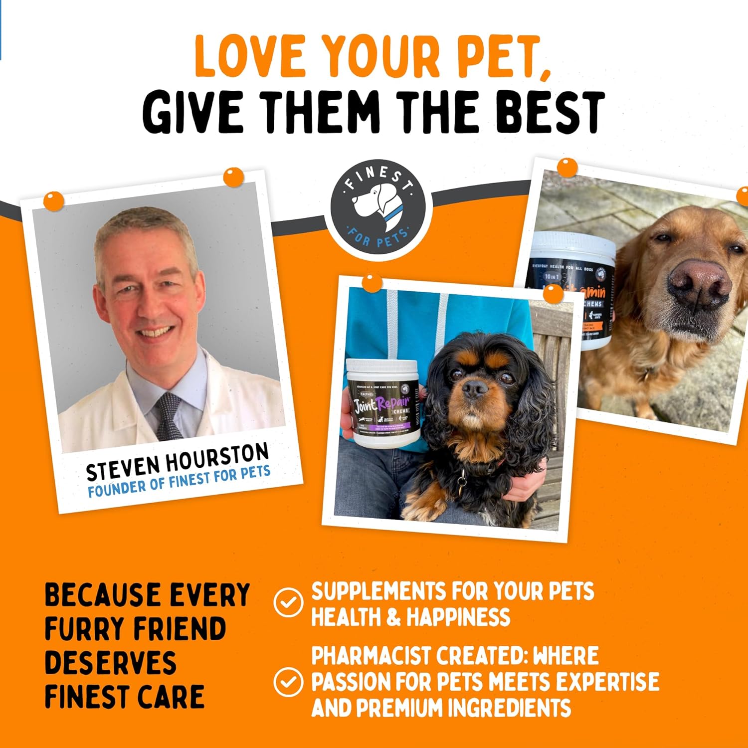 Premium Omega 3 Fish Oil for Dogs & Cats - Supports Skin, Coat, Joints & Immune Health - 16 oz