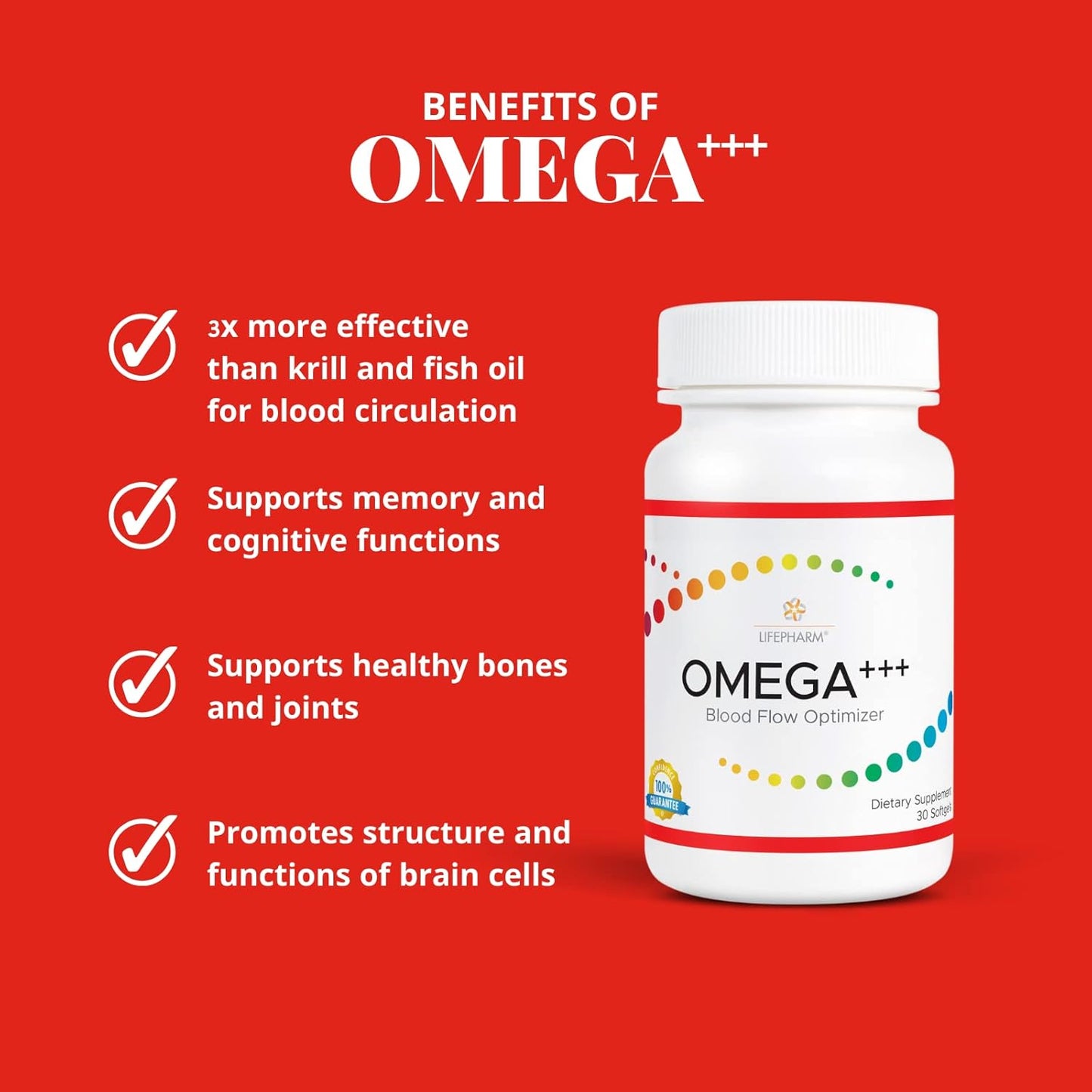 Premium Omega 3 Fish Oil Supplement for Men and Women - Cold-Pressed DHA EPA Omega 3 EFA 369 - Non-GMO, Gluten-Free (30 Count)
