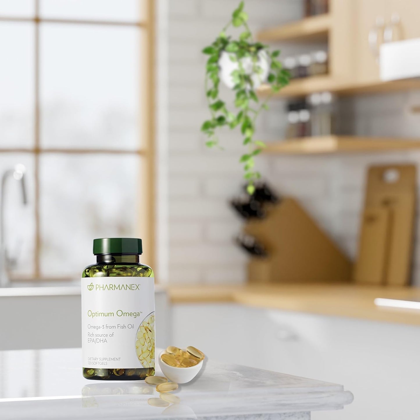 Premium Omega-3 Supplement with EPA & DHA Fatty Acids for Heart, Joint, and Immune Health Support - 60 ct