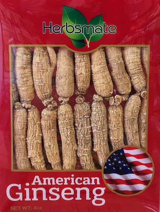 Premium Organic American Ginseng Small Thin-Short Size - Hand-Selected A Grade (4 Oz. Box)