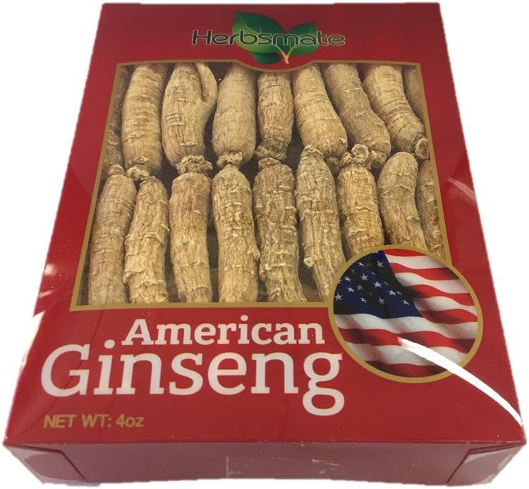 Premium Organic American Ginseng Small Thin-Short Size - Hand-Selected A Grade (4 Oz. Box)