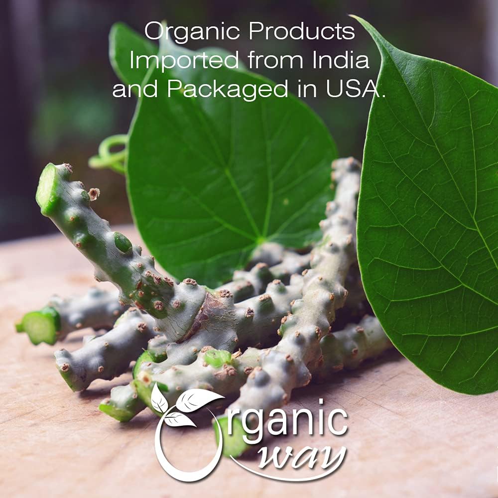 Premium Organic Guduchi Powder - Raw, Vegan, Non-GMO, Gluten-Free | USDA Certified | From India | 1LB / 16oz