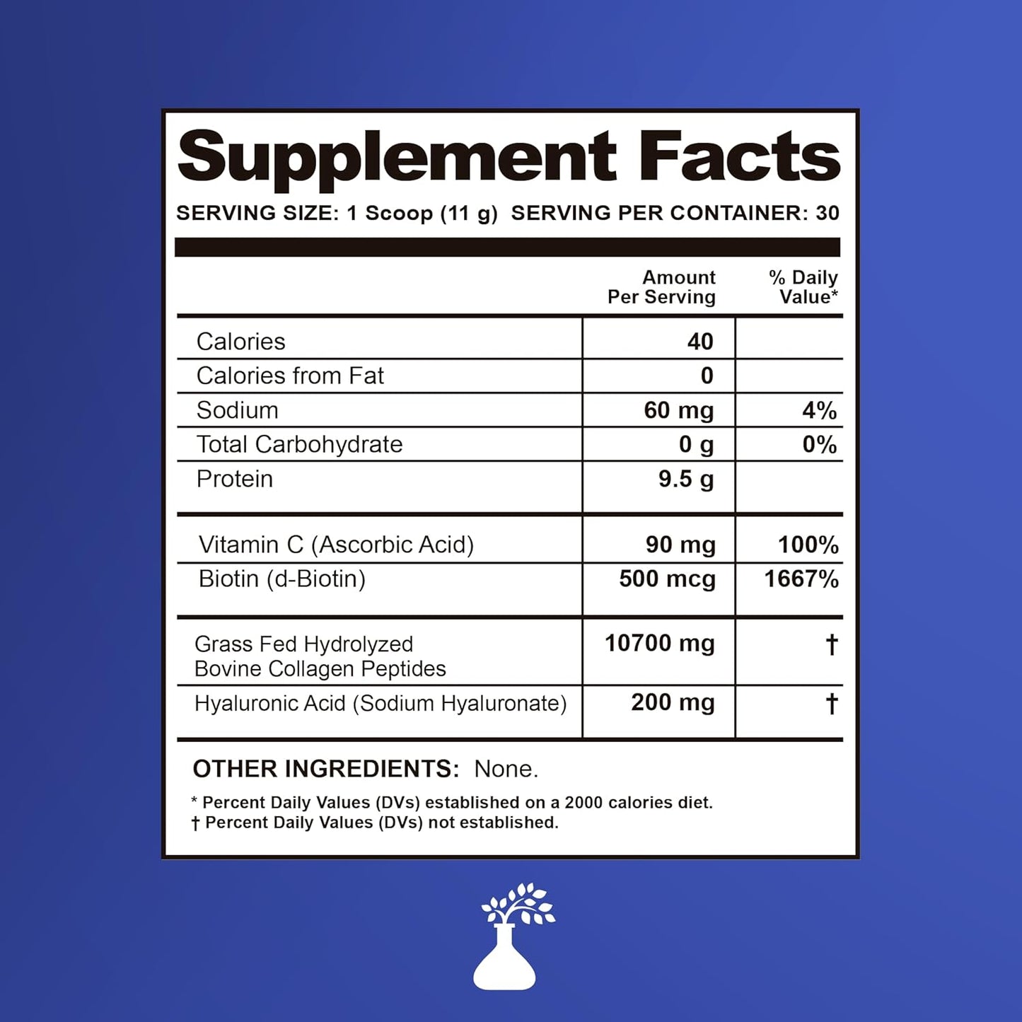 Premium Pharmaplant Collagen Hydrolyzed Multi Powder with Hyaluronic Acid, Biotin, and Vitamin C - Supports Skin, Hair, Nails, and Joint Health - Grass-Fed, GMO-Free, Keto Friendly - 330g