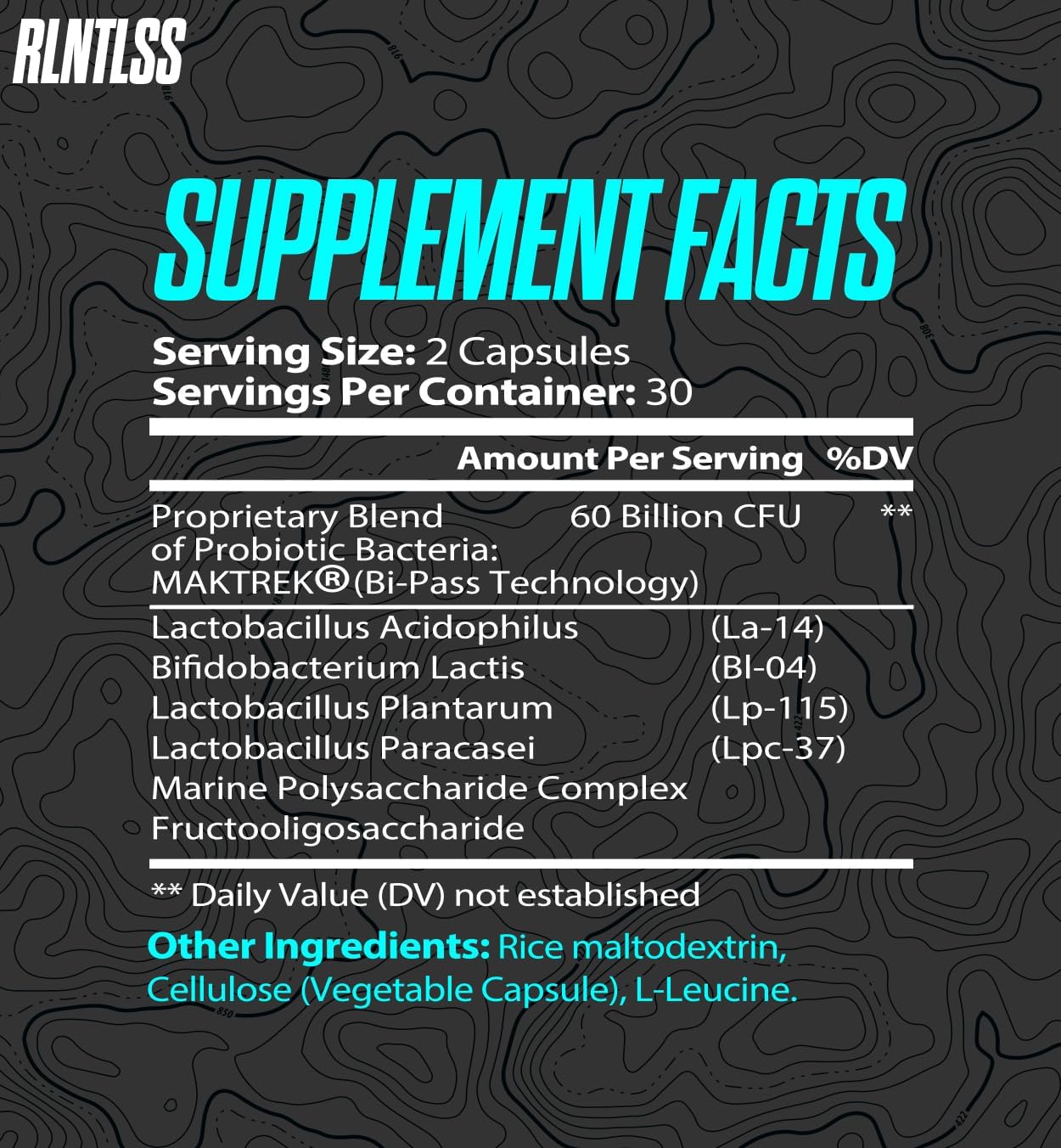 Premium Probiotic Capsules for Men and Women - 60 Billion CFU, 4 Strain Blend, Shelf Stable - Probiotic and Prebiotic Supplement (60 Count)