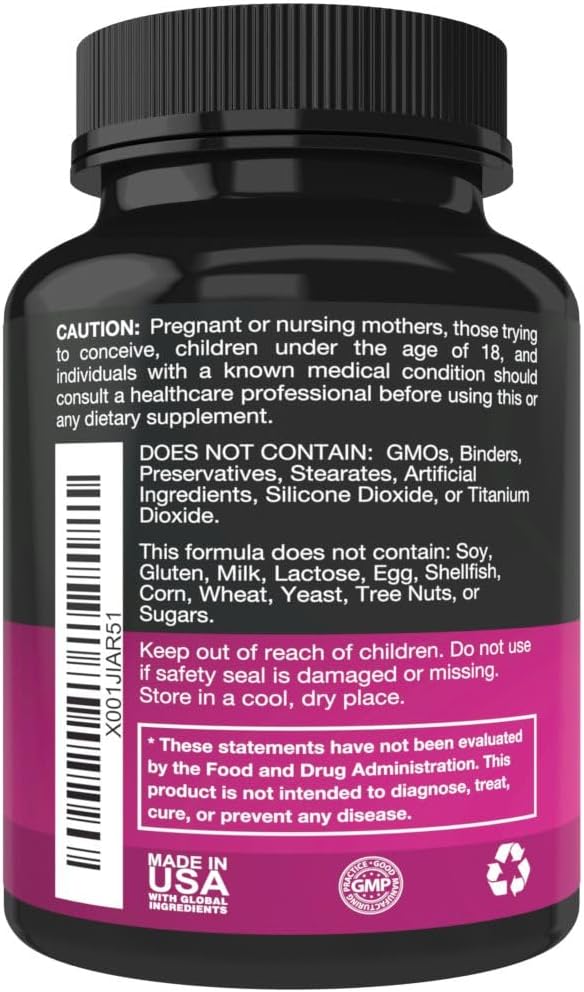 Premium Pure DIM Supplement 250mg with BioPerine & Dong Quai - Hormone Balance for Men & Women, Menopause & Estrogen Support - 90 Capsules