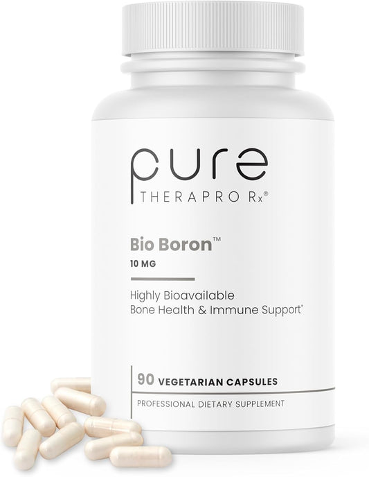 Premium Pure TheraPro Rx Bio Boron 10mg Supplement - 90 Day Supply for Bone & Joint Health, Cardiovascular Function, and Immune Support - Bororganic Glycine Boron Formula for Men & Women