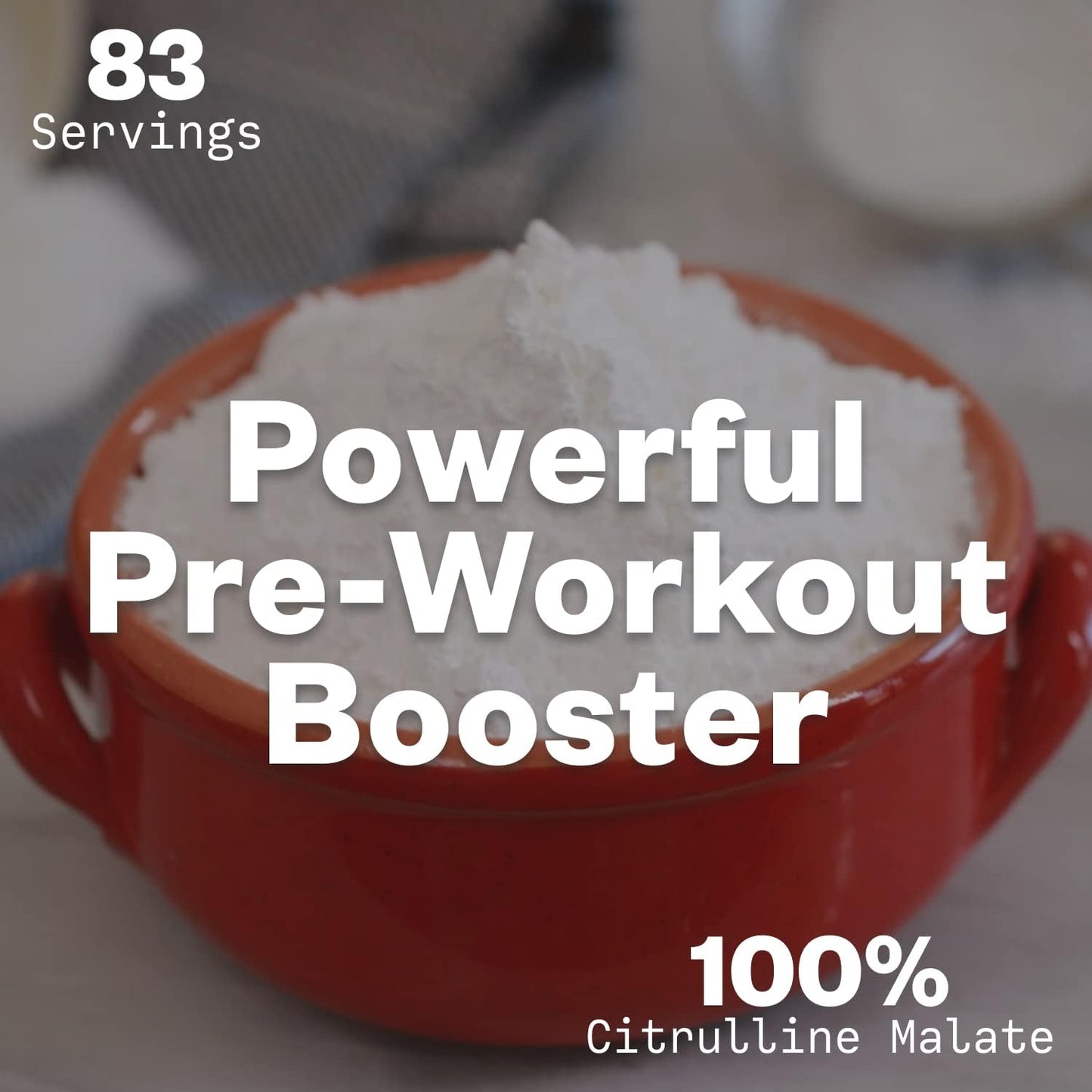 Premium Purisure L-Citrulline Malate Powder 250g - Boost Strength, Performance, Energy - Pre-Workout Supplement for Muscle Pumps and Recovery - 83 Servings