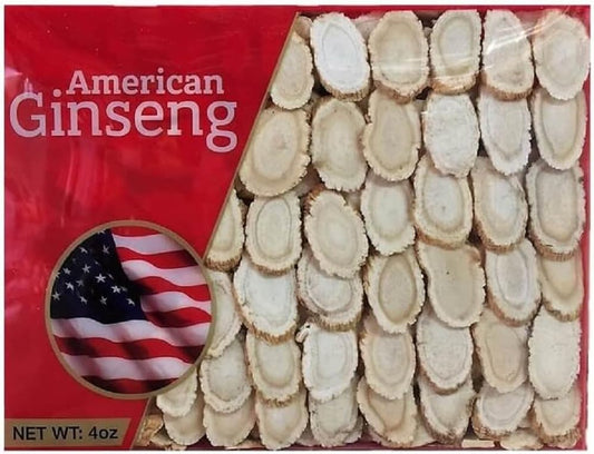 Premium Quality American Ginseng Medium Slices - 4 Oz. Box - Green Nutrition Hand-Selected Grade A