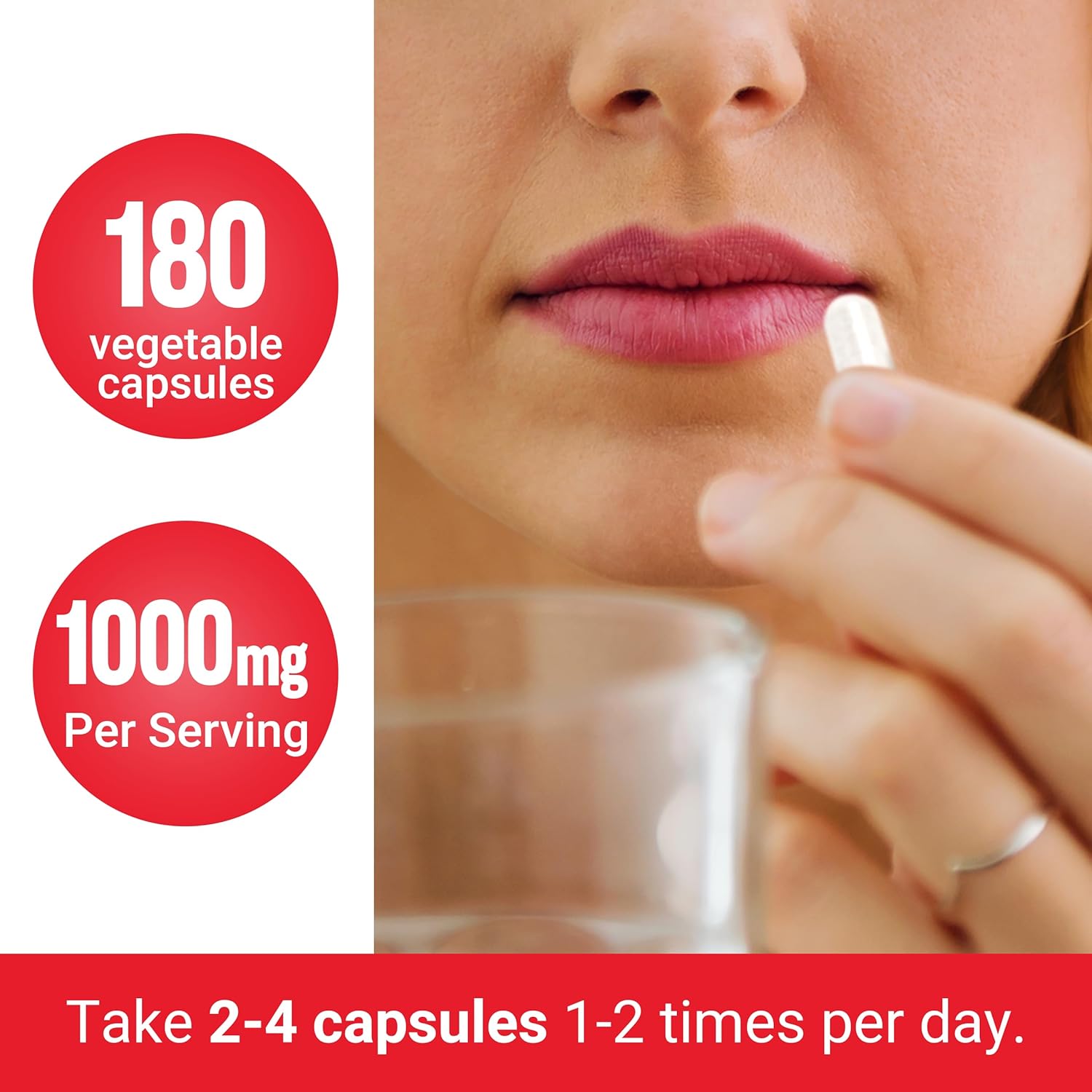 Premium Quality Non-GMO TMG Betaine Supplement for Liver Health Support - 180 Capsules, Vegan-Friendly with Healthy Homocysteine Levels & Methylation Boost