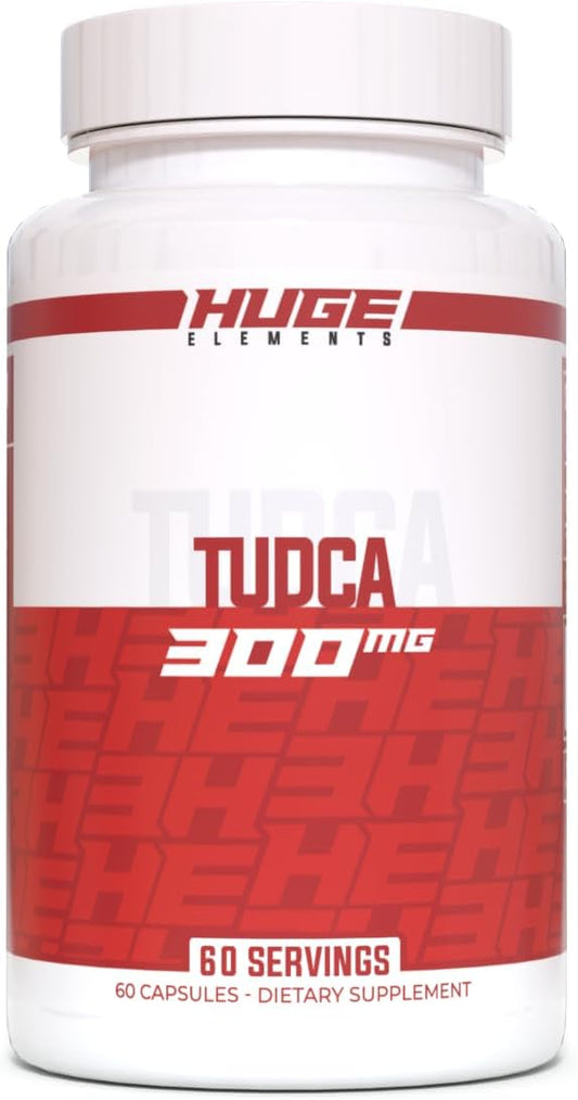 Premium Quality TUDCA 300mg Liver Support Supplements - Pure Bile Salts Detox - Third-Party Tested (60 Servings)