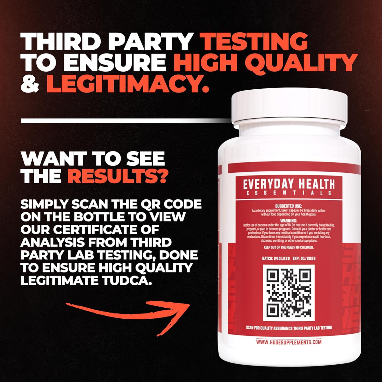 Premium Quality TUDCA 300mg Liver Support Supplements - Pure Bile Salts Detox - Third-Party Tested (60 Servings)