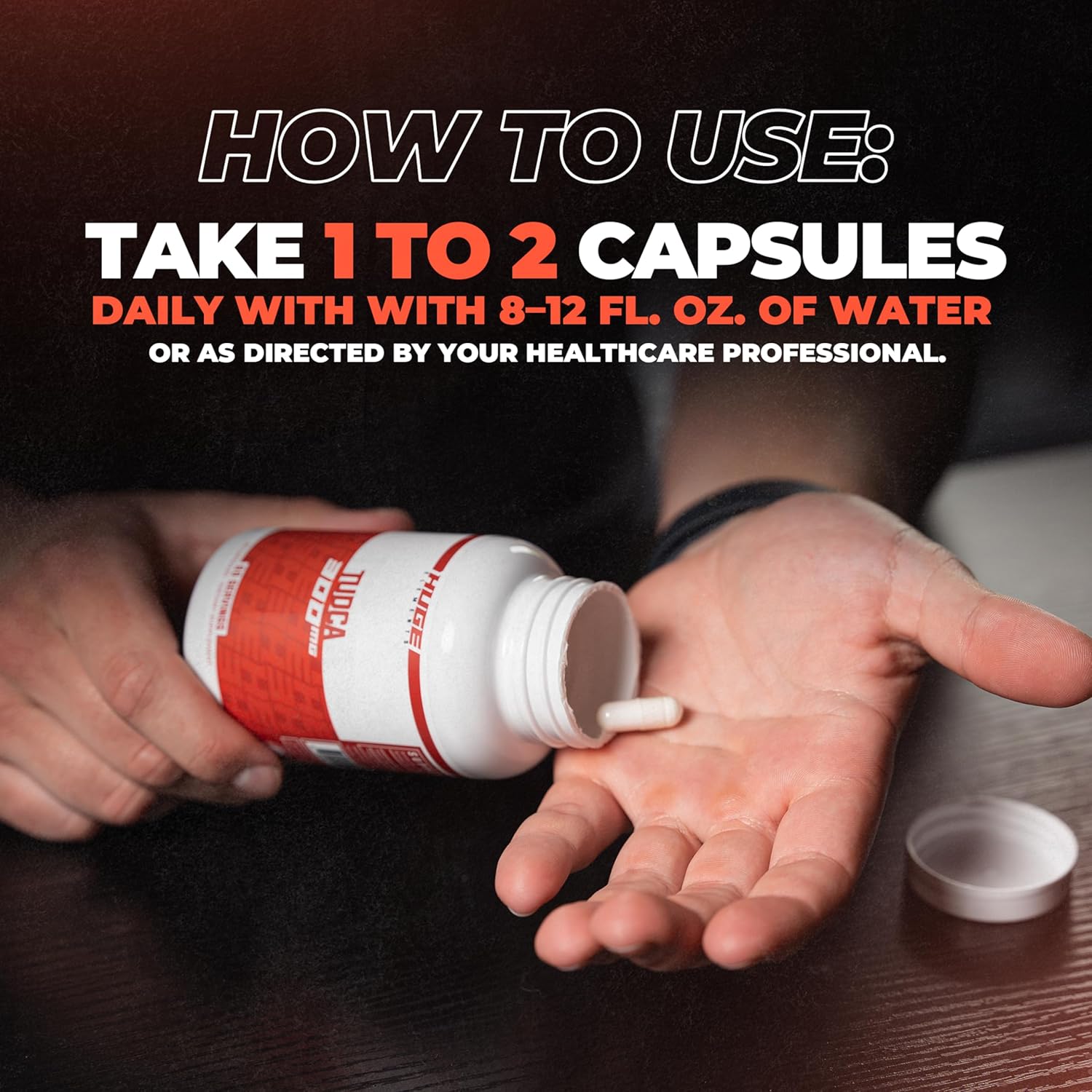 Premium Quality TUDCA 300mg Liver Support Supplements - Pure Bile Salts Detox - Third-Party Tested (60 Servings)