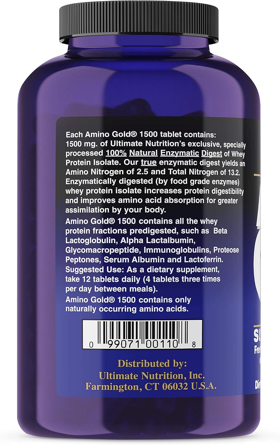 Premium Quality Ultimate Nutrition Amino Gold - 1500 mg - 325 Tablets for Enhanced Muscle Recovery and Growth
